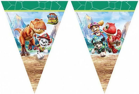 Steaguri Triunghiulare Paw Patrol Dino Movie 230 Cm