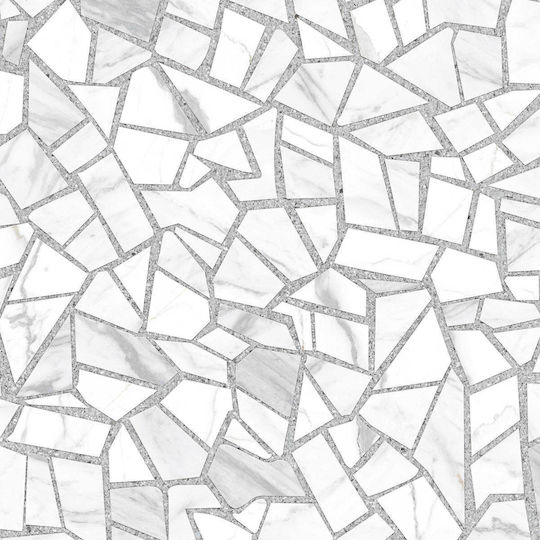 PPZ Rockmobi60120 Interior Floor Tile Glossy 120x60cm White