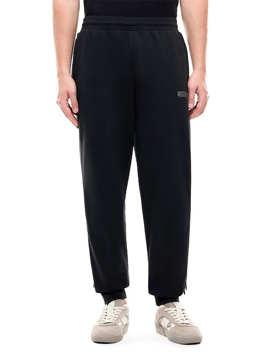 Herren-Sweatpants mit Gummizug Schwarz