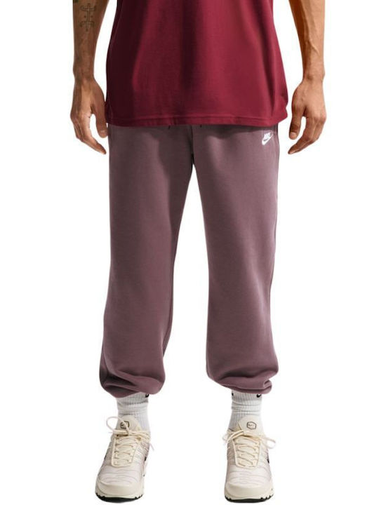 Nike Pants Παντελόνι Φόρμας με Λάστιχο Brown