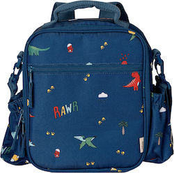 Citron Schulische Isolierte Kinder Lunchtasche Handtasche Blau Dinosaurier