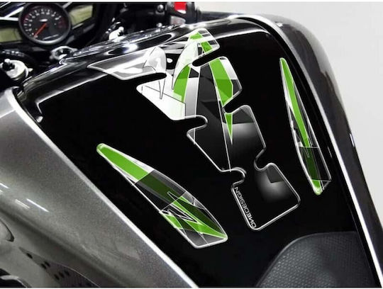 Puig Αυτοκόλλητο Ρεζερβουάρ Kawasaki Wings 4720n Black