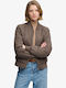 Κοντό Γυναικείο Bomber Jacket Deep Khaki Green