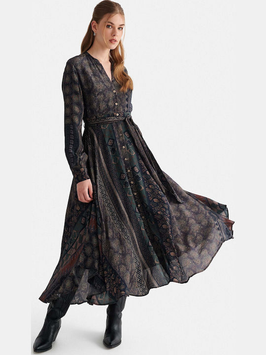 Maxi Hemdkleid Schwarz