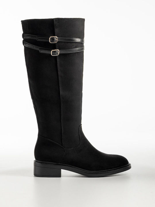 Bozikis Cizme Dama De Catifea Negre X27-310-530...