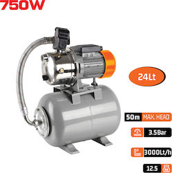 Nakayama Water Pressure Pump with Tank 24lt 750W Nakayama Water Pressure Pump with Tank 24lt 750W