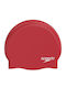Шапка за плуване Speedo Plain Moulded Silicone Cap Speedo Red