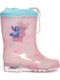 Cizme de cauciuc copii Stitch Roz