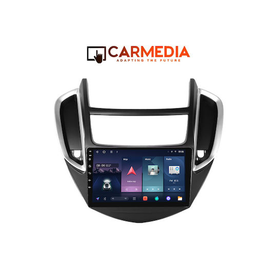 Carmedia Автомобилна Аудио Система за Chevrolet Trax 2014-2022 Bluetooth USB Вграден Wi-Fi GPS Apple CarPlay Android Auto с Touch Screen 9"