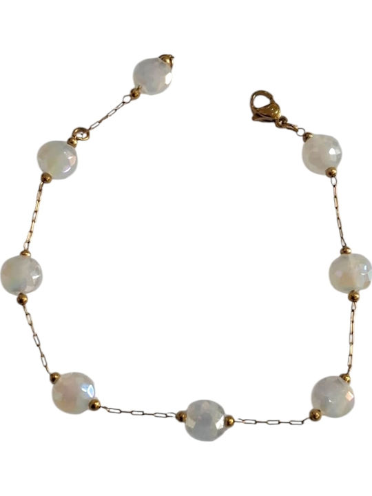 Kalliopi Silver Γυναικείο Βραχιόλι Αλυσίδα από Ατσάλι 21cm