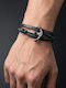 Men's Bracelet Handcuffs with Anchor Design Leather