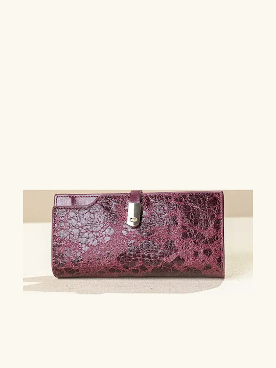 Fragola Large Women's Burgundy Wallet