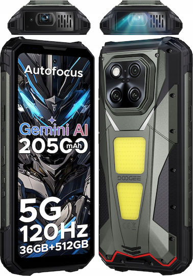 Doogee V Max Play VIP Edition 5G Dual SIM (16/512GB) Устойчив Смартфон Battle Rust