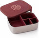Eco Rascals Stainless Steel Kids' Dinner Set Burgundy 21.3 x 15.8 x 6.5cm
