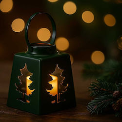 Home&Styling Collection Lumânare De Crăciun Din Plastic Lampion Verde Cu Baterie / Electrică 13.5x10.5cm Home&Styling Collection Lumânare De Crăciun Din Plastic Lampion Verde Cu Baterie / Electrică 13.5x10.5cm