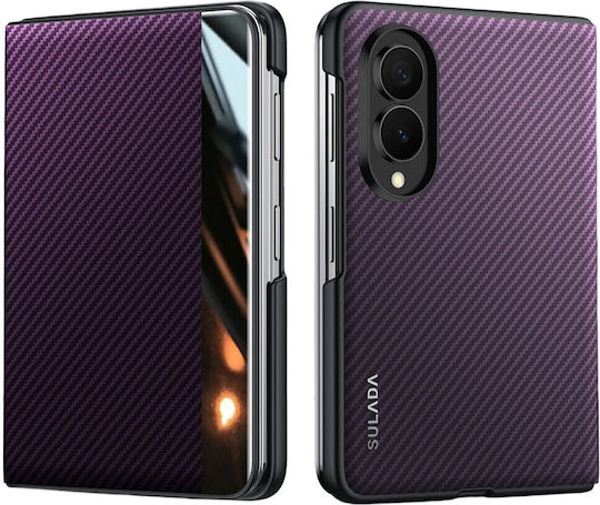 Sulada Handyhülle Buch Fenster Purple Samsung Galaxy Z Fold8 5G
