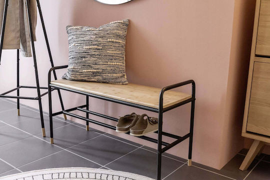 Metal Shoe Organizer from Bamboo 80x50x33.5cm