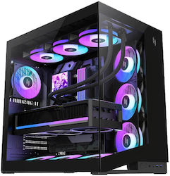 GameMax NEX C56 BK Gaming Midi Tower with Side Window