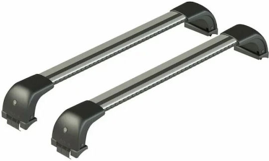 Nordrive Bare De Acoperiș Din Aluminiu Silenzio CX Pentru Ford Fiesta 2008-2017 Set Cu Picioare Argintii