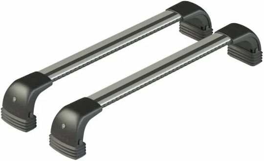 Nordrive Bare De Acoperiș Din Aluminiu Silenzio CX Pentru BMW Seria 3 E91 E90 2005-2012 Set Cu Picioare Argintii