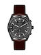 Paul Lorens Ανδρικό Ρολόι 41mm Μπαταρίας με Καφέ Δερμάτινο Λουράκι