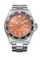 Orient Mako Мъжки Часовник Автоматичен със Сребрист Стоманен Браслет