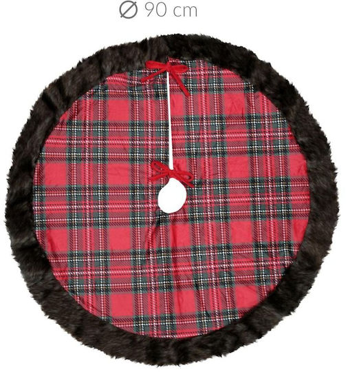 Weihnachtsbaumständer & Röcke aus Polyester mit Pelz-Textur Durchmesser 90cm