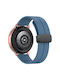 Силиконова каишка Черна Закопчалка Amazfit Bip 6 46mm Blue