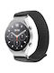 Fixed Nylon Strap Fixed Nylon Sporty Strap Quick Release 18mm Smartwatch Dark Gray