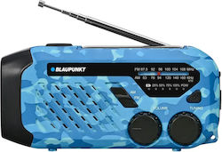 Blaupunkt Retro Portable Radio Solar with USB Blue Blaupunkt Retro Portable Radio Solar with USB Blue