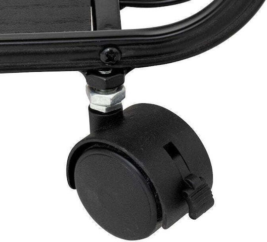 5Five Floor Bathroom Shelf Metallic 43.3x28x74cm Black