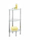 Wenko Ecke Boden Badezimmerregal Glas Silber