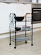 Wenko Floor Bathroom Shelf Metallic Black