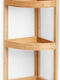 Zeller Corner Floor Bathroom Shelf Wooden 29x19x85cm Brown