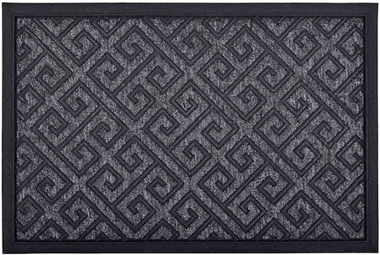 Ankor Ankor Fußmatte Teppichboden mit Rutschfestem Untergrund Grau 45x75cm