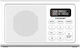 Blaupunkt DR3WH Portable Rechargeable Radio DAB+ with Bluetooth and USB White