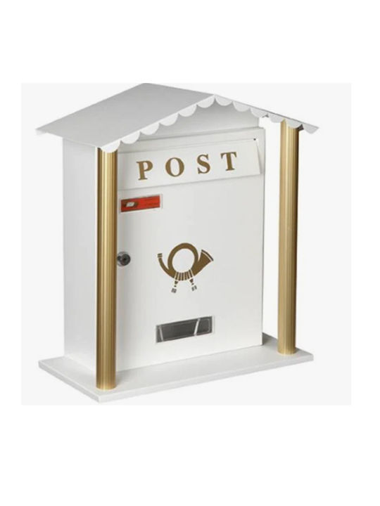 Viometal Cutie Poștală De Exterior Metalică În Culoare Albă 34x17x41cm 7007-albă
