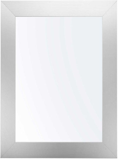 Gift Decor Огледало на стената с Бяла Дървена Рамка 48x38см Gift Decor Огледало на стената с Бяла Дървена Рамка 48x38см
