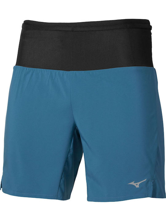 Mizuno 2 in 1 Αθλητική Ανδρική Βερμούδα Μπλε