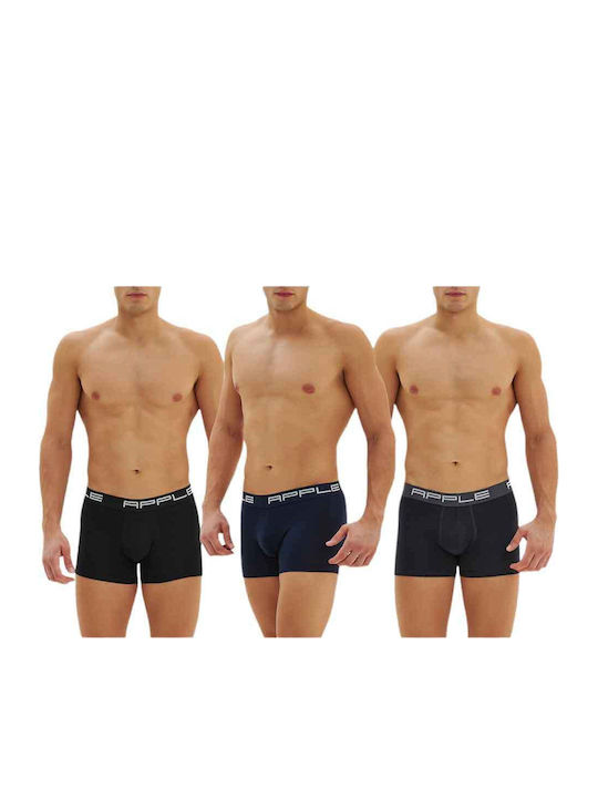 Мъжки боксерки Черно, Тъмносиньо и Антрацит 3Pack