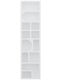 Bücherregal Bohem Weiß 50x27x205cm
