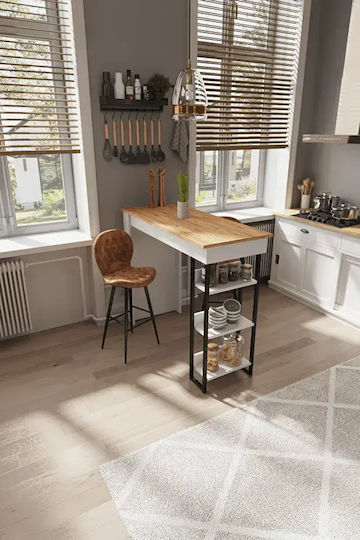 Bar-Tisch Eiche 120x50x110cm