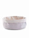 Zeller Zeller Stoff Brotkorb Beiges 25x13cm