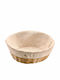 Kesper Kesper Stoff Brotkorb Braun 25x25cm