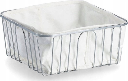 Zeller Stoff Brotkorb Beiges 28x28cm