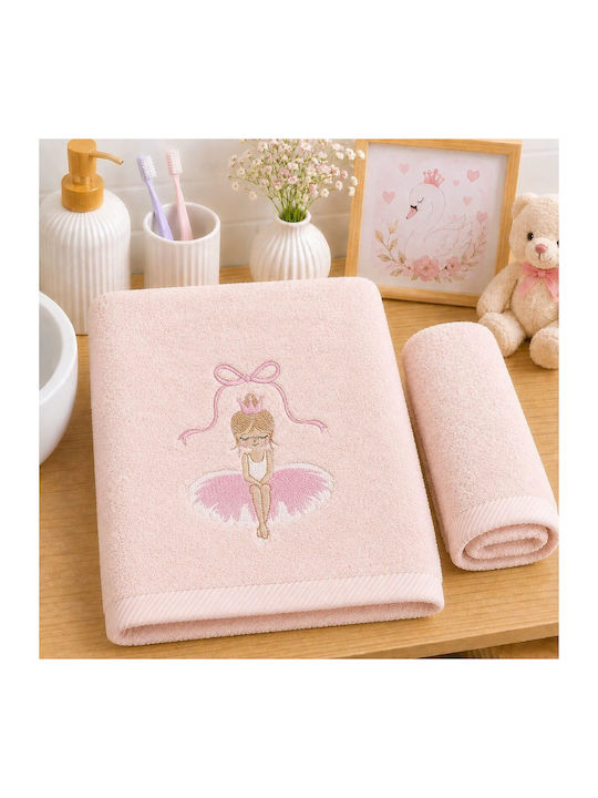 Astron Italy Set of Baby Towels 2pcs Girl Balle...