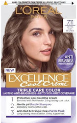 L'Oreal Paris Excellence Βαφή Μαλλιών 7.11