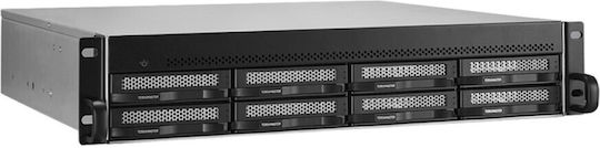 TerraMaster U8-500 Plus NAS Rack cu 8 sloturi pentru HDD/SSD și 2 porturi Ethernet