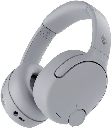 Skullcandy Crusher 720 Kabellose / Verkabelte On Ear Kopfhörer mit 65 Stunden Wiedergabezeit Grau