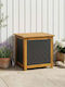 vidaXL Outdoor Storage Box Rattan 185 L Black